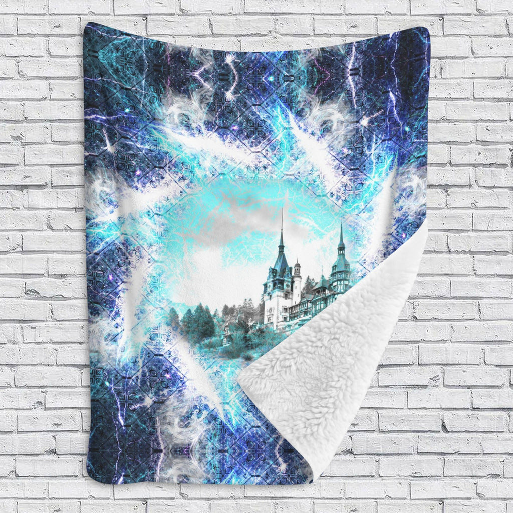 Katerina's Electric Dragon Fire Desires Dragoness Dreams Sherpa Fleece Blanket 60" x 80" | Ships from USA