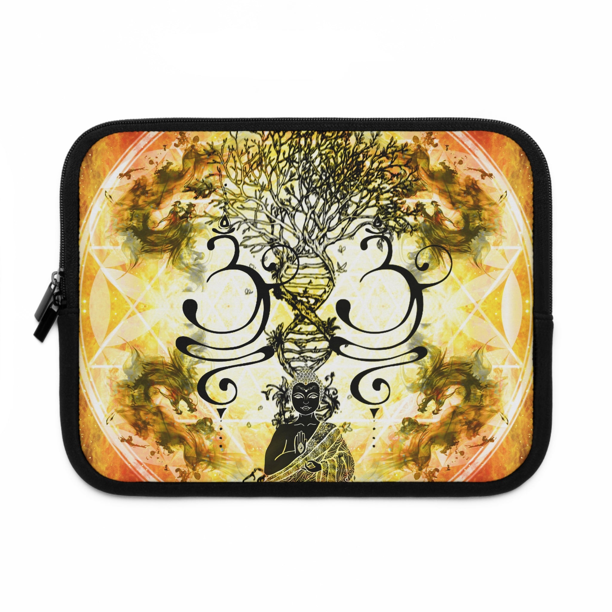 Katerina's Golden Desires Buddha Meditations Laptop Sleeve