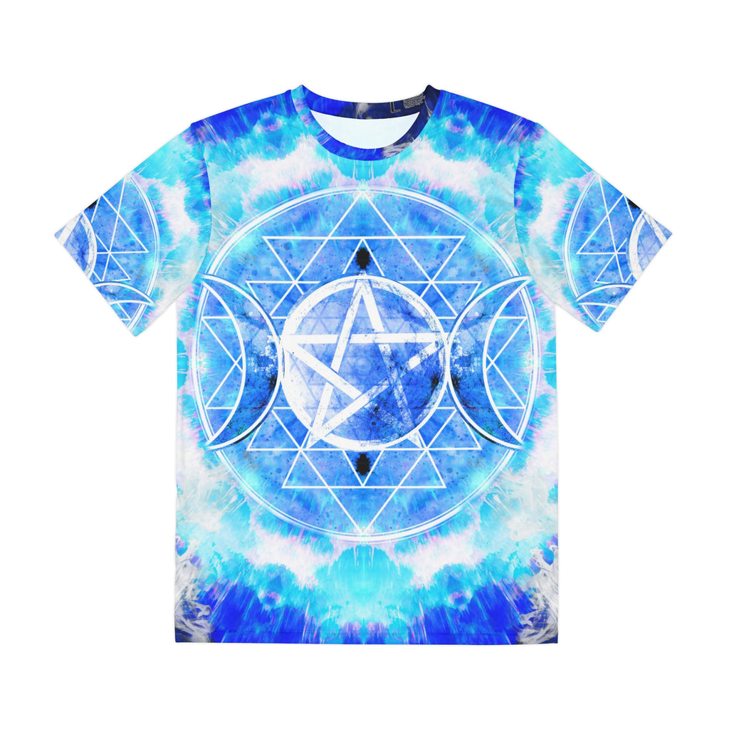 Amen Jin's Blue Sun Triple Goddess Meditations Men's Polyester Tee