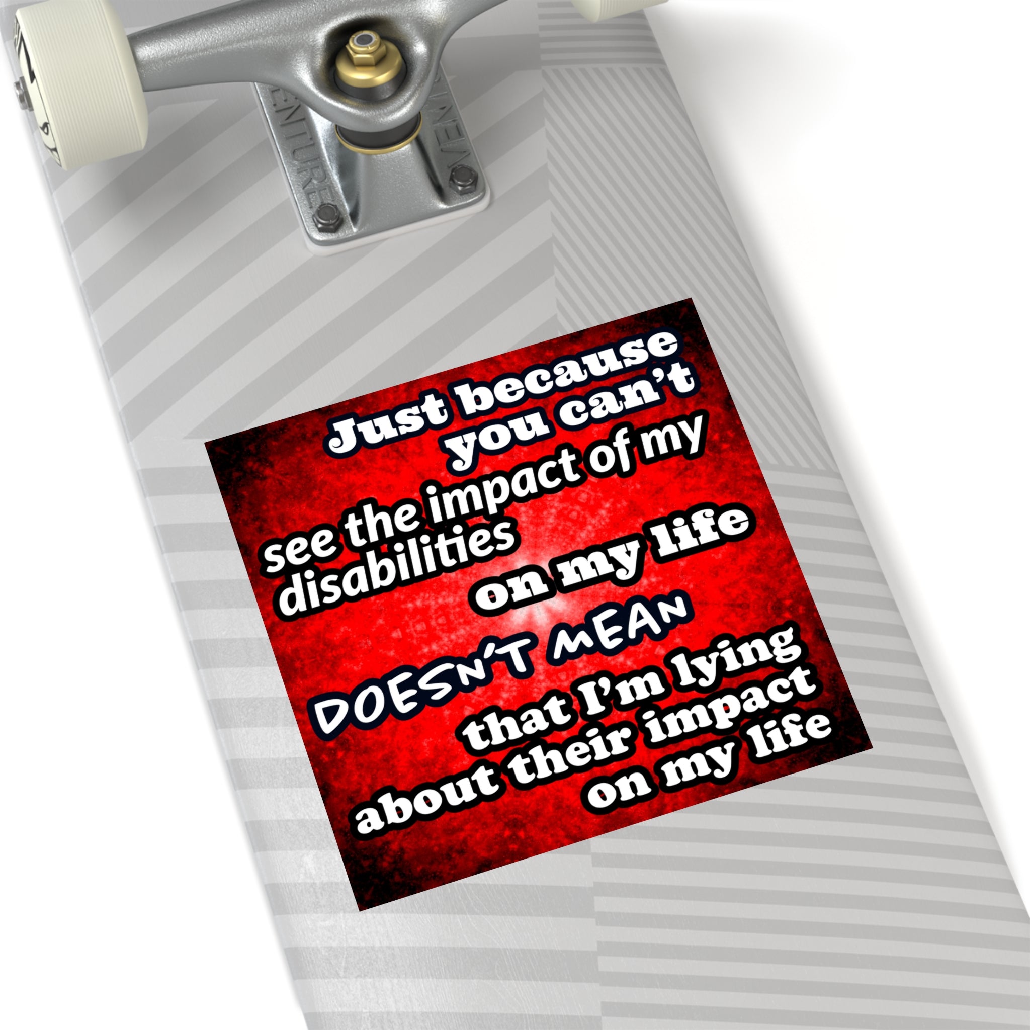 Katerina's Battle Symphony Desires 2024 "Just Because You Can't" Square Stickers, Indoor\Outdoor
