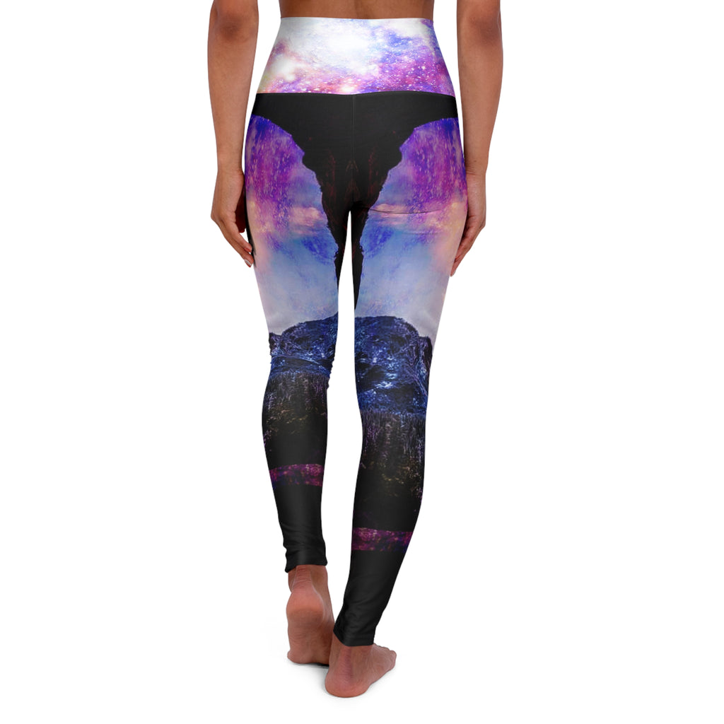 Rainbow Universe Hideaway Mountain Dreams High Waisted Yoga Leggings