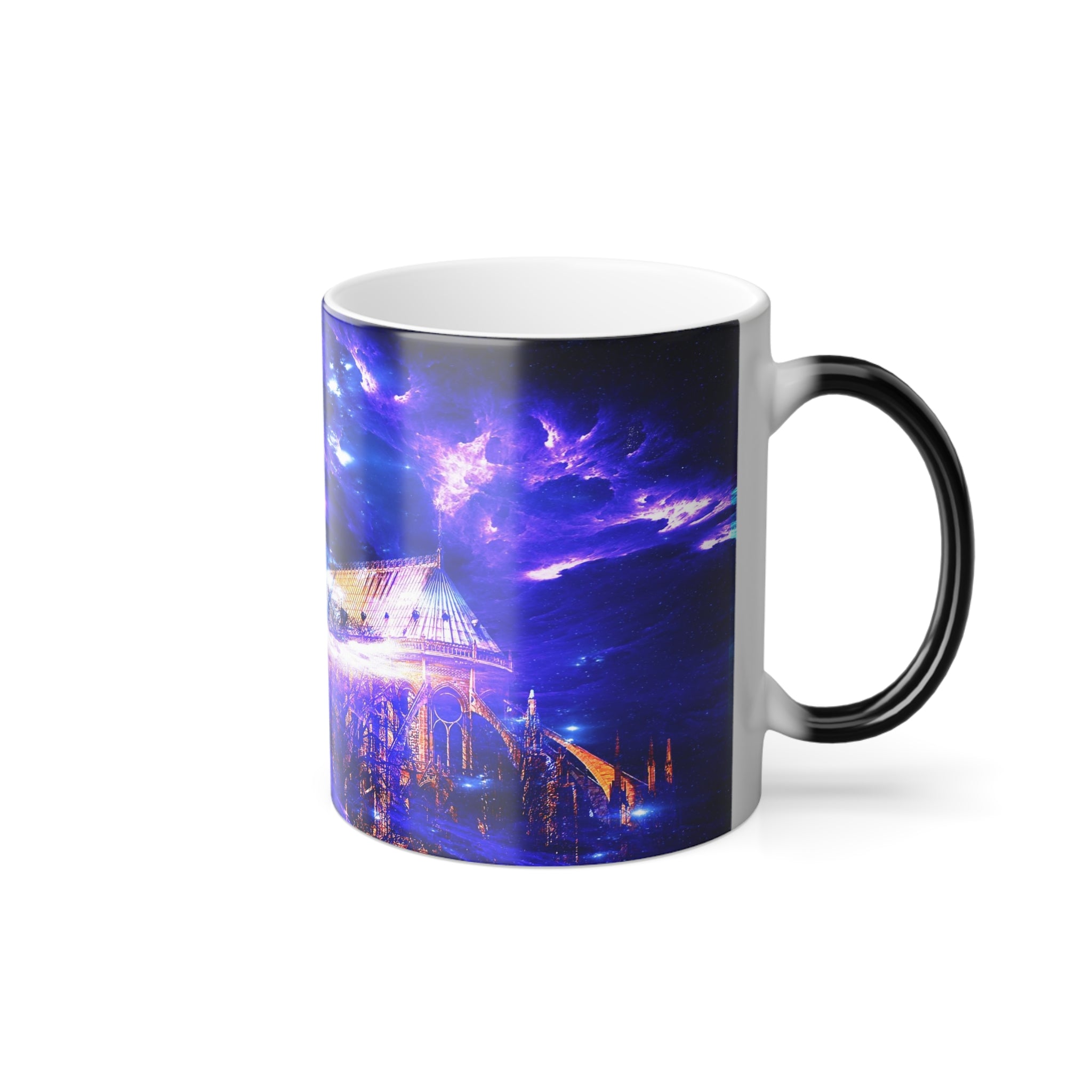 Amethyst Sapphire Notre Dame Dreams Color Morphing Mug, 11oz