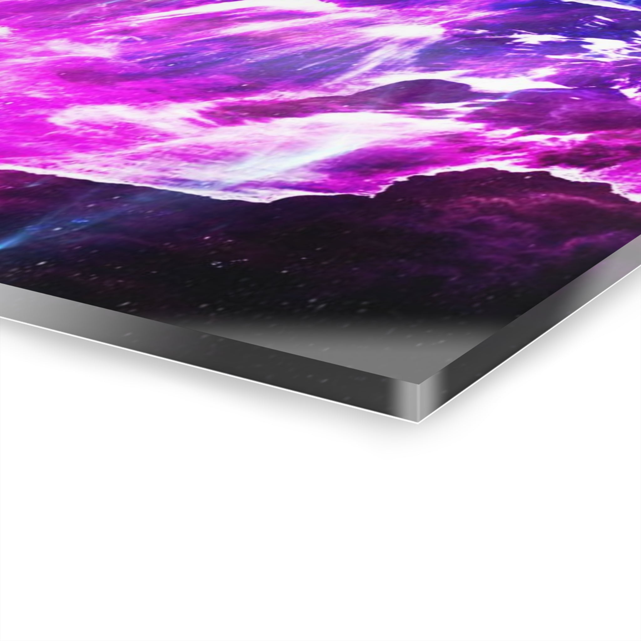 Amethyst Cosmic Falls Dreams Acrylic Prints (French Cleat Hanging)