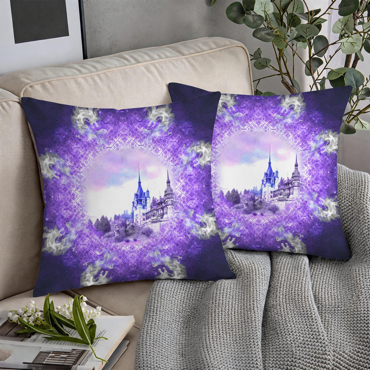 Katerina's We Will Go Home Desires Dragoness Dreams Custom Pillow Cases 18" x 18" (2-Pack) | Ships from USA