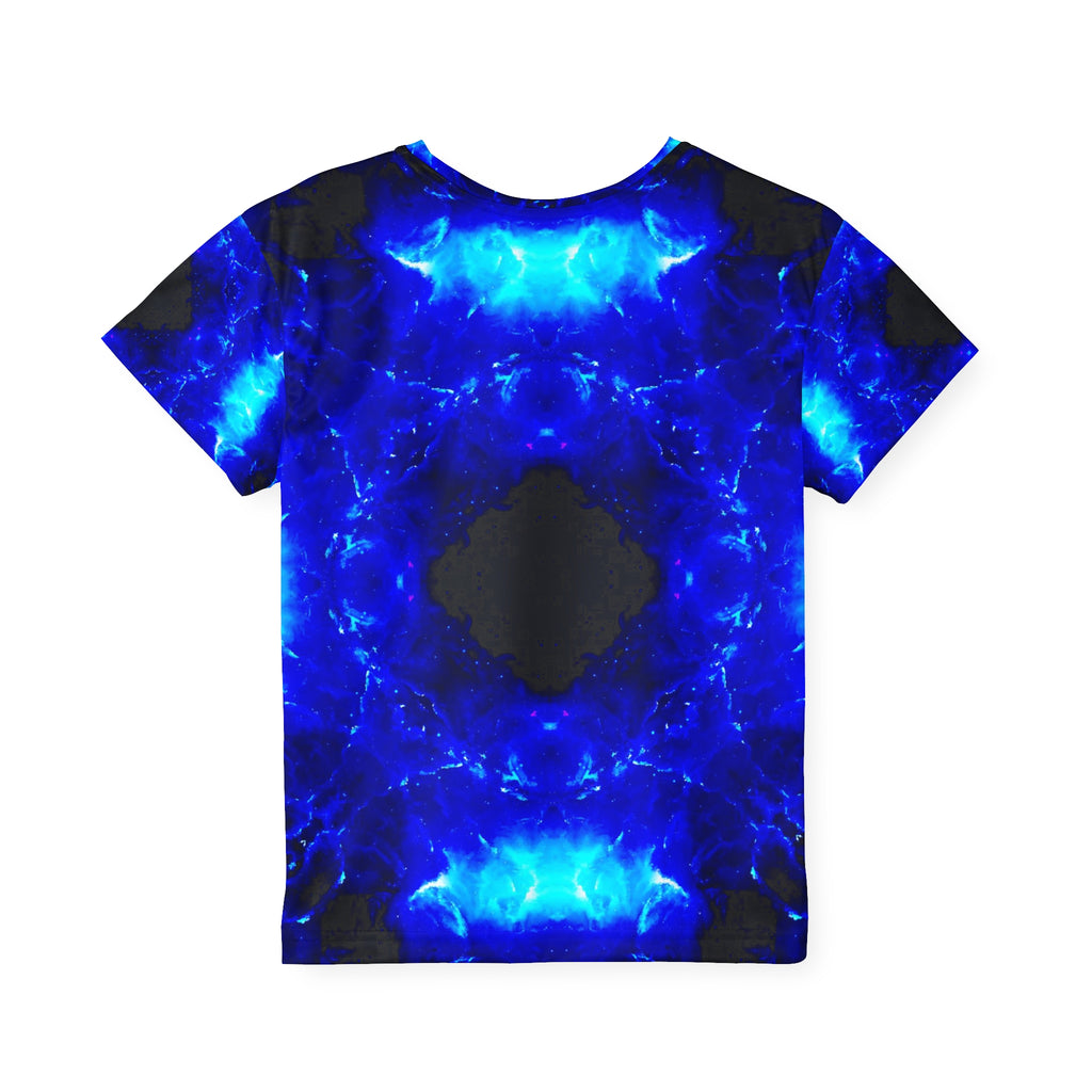 Amen Jin's Blue Flame Desires Kids Sports Jersey