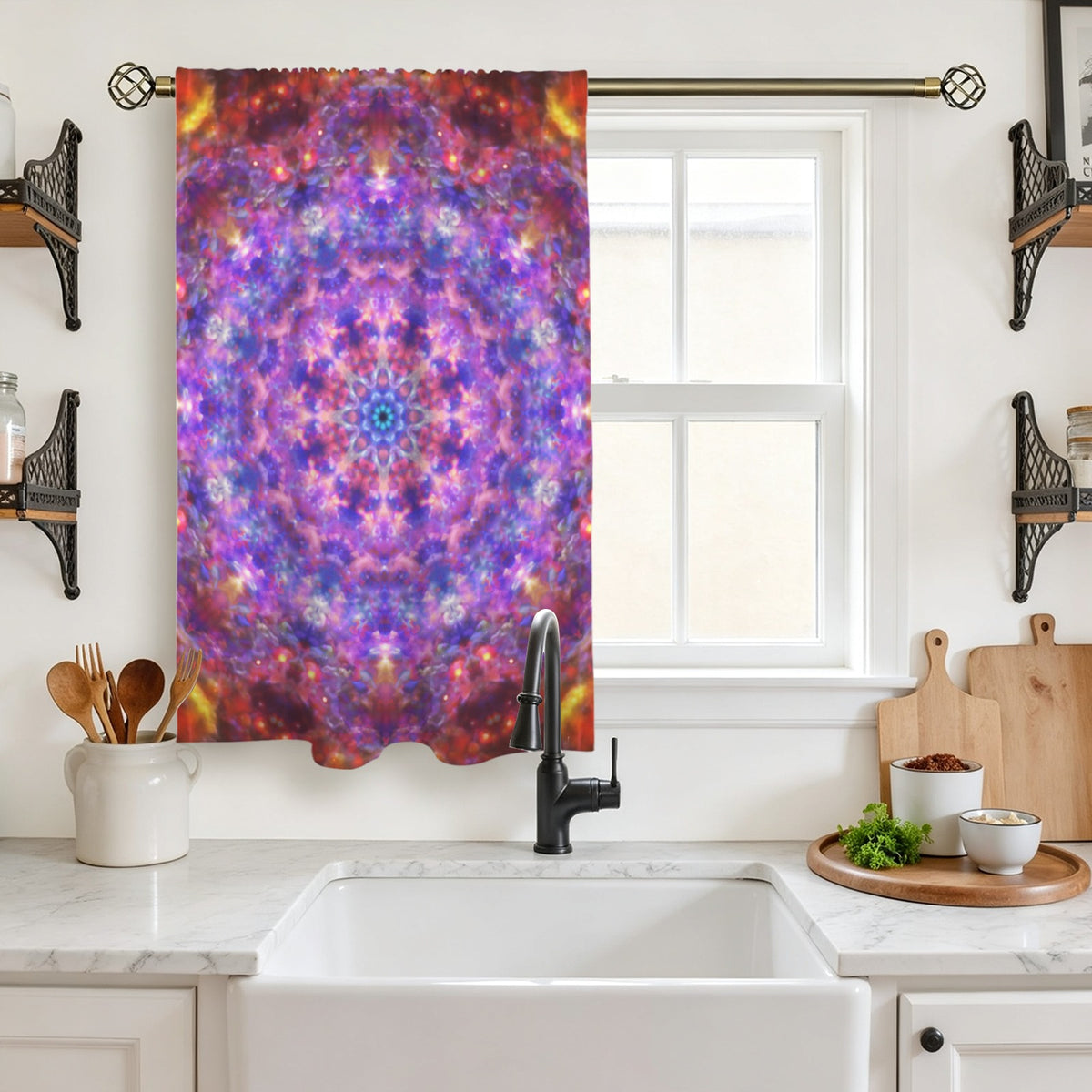 Katerina's Tears Desires Window Curtain 27.6" x 39.4" ( 1 Piece ) | Ships from USA