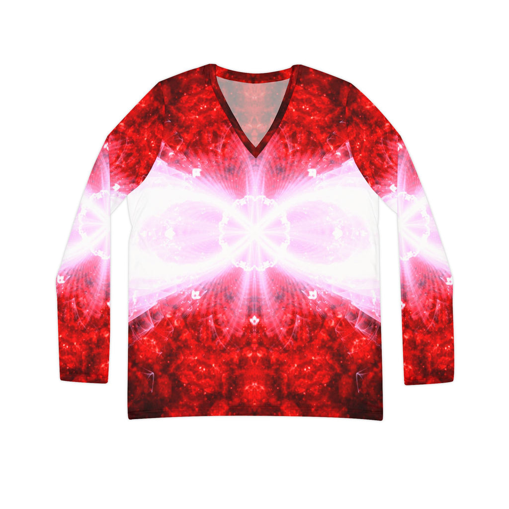 Katerina’s Battle Symphony Red Instead Desires 2002 Women's Long Sleeve V-neck