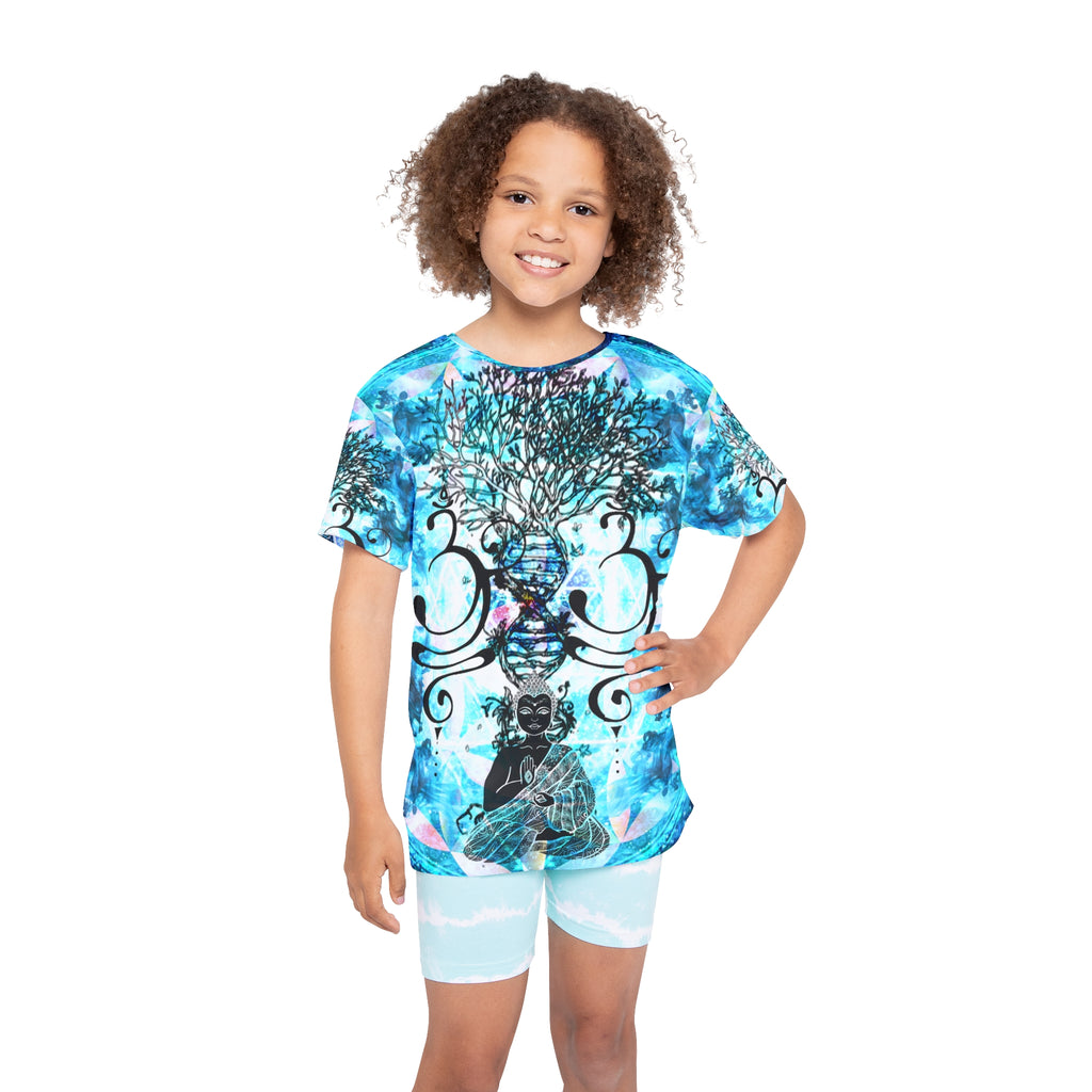 Amen Jin's All the White Horses Buddha Meditations Kids Sports Jersey