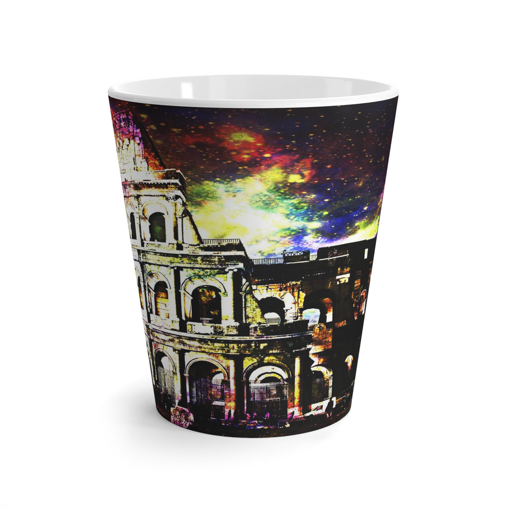 Rainbow Universe Dreams of Roman Patterns Past Latte Mug