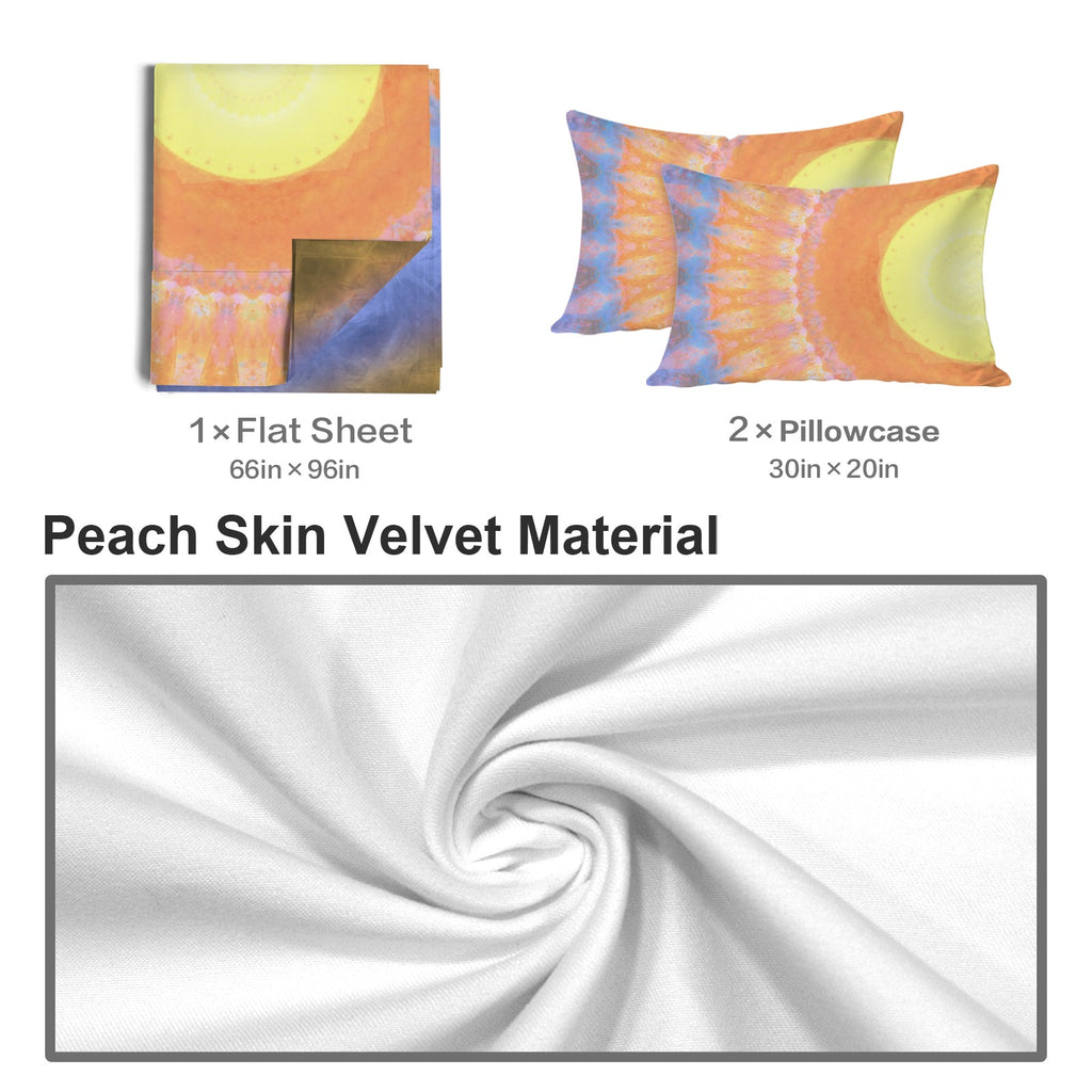 Katerina's Love Will Never Die Desires 3-Piece Bedding Set (Bed Sheet + Pillowcases)  | Ships from USA