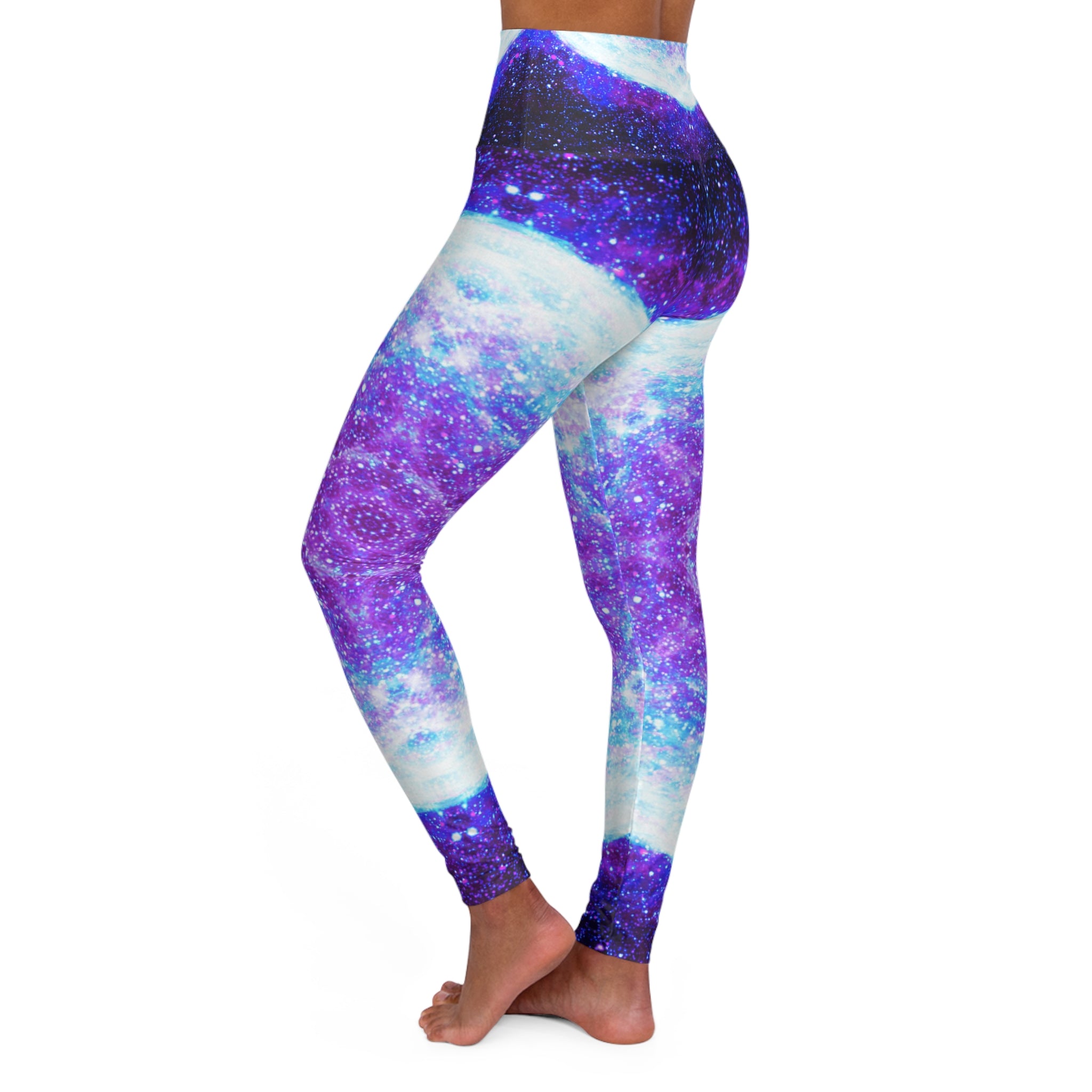 Amen Jin's as the Dark Against my Halo Desires High Waisted Yoga Leggings