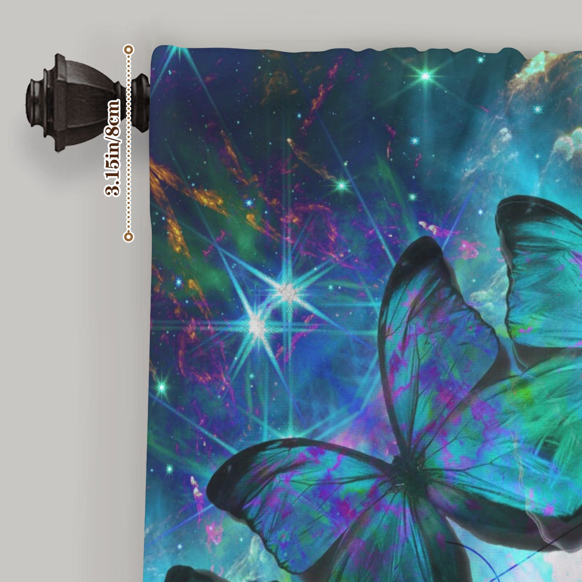 Katerina's Now & Forever Metamorphosis Meditations Window Curtain 52" x 63" ( 1 Piece ) | Ships from USA