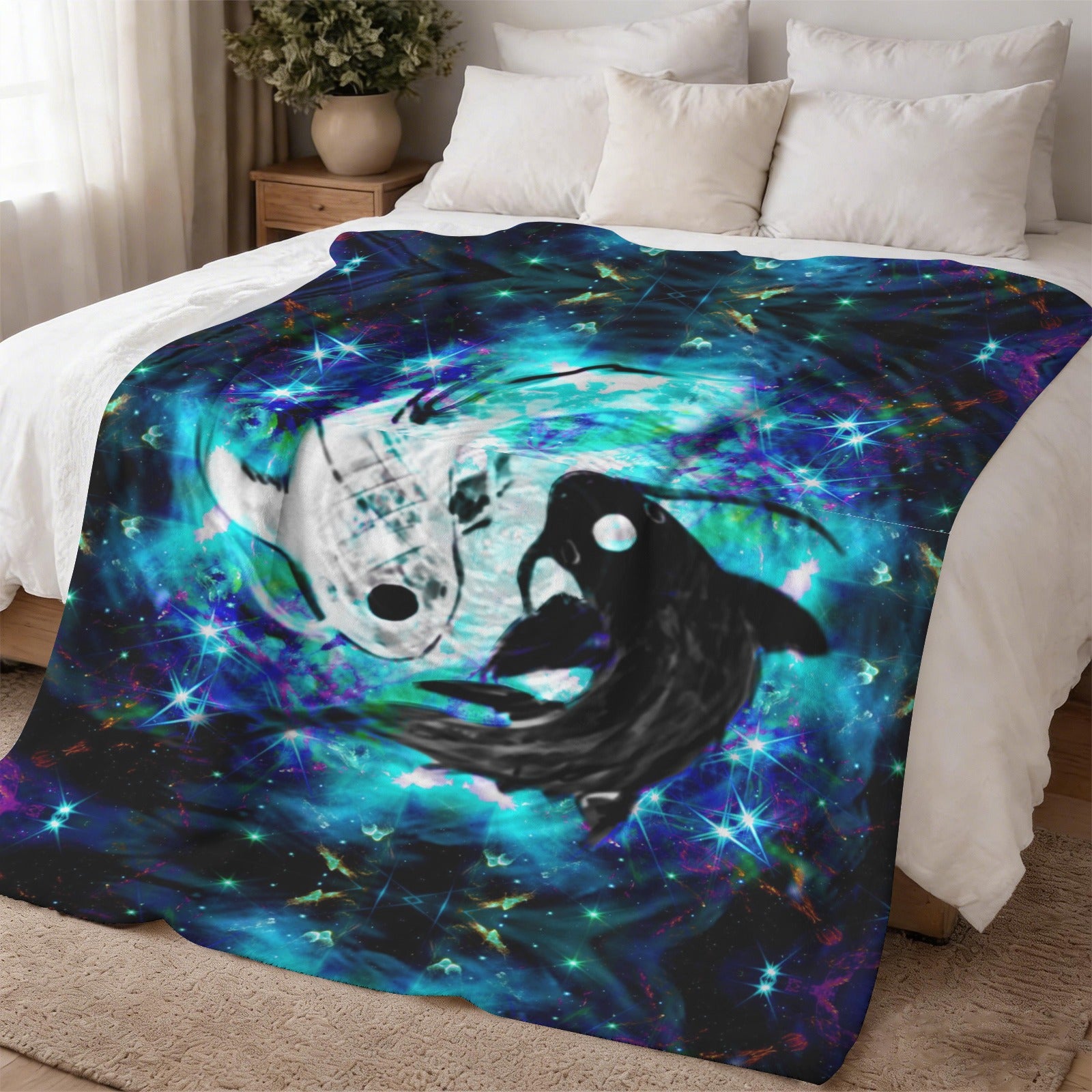 Katerina's Now & Forever Koi Desires Sherpa Fleece Blanket 60" x 80" | Ships from USA