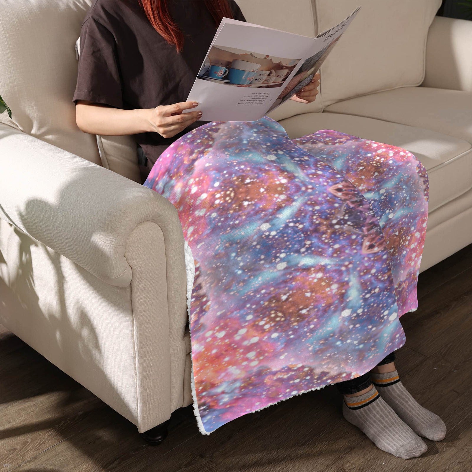 Katerina's Fiesta Desires Sherpa Fleece Blanket 30" x 40" | Ships from USA