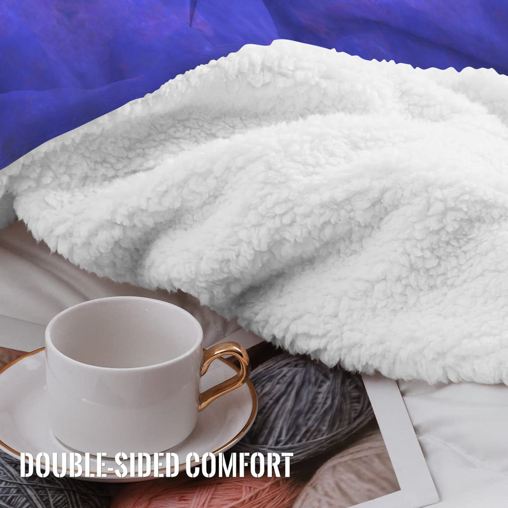 Katerina's Uncertainty in Time & Space Desires Sherpa Fleece Blanket 30" x 40" | Ships from USA