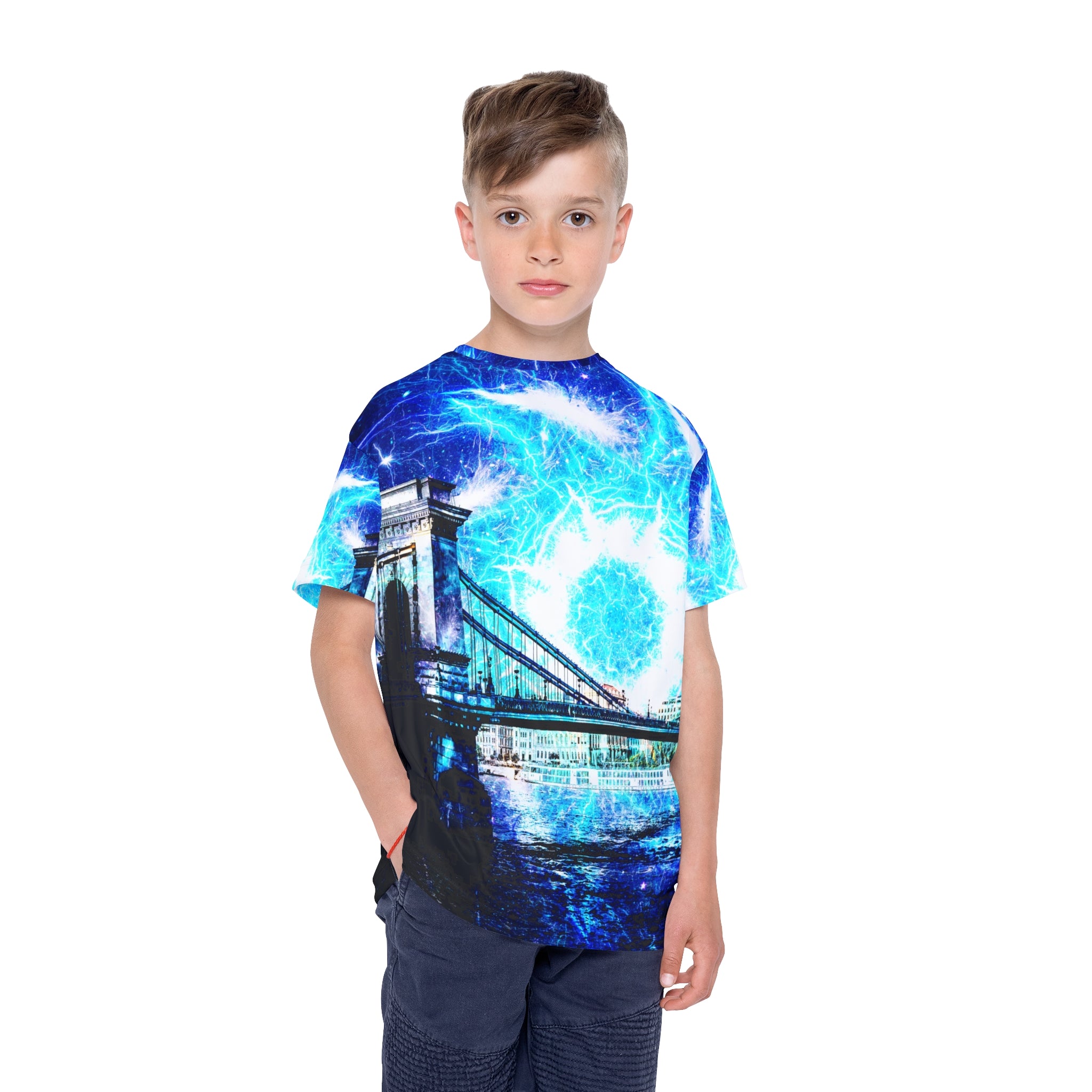 Katerina's Budapest Electric Dragon Fire Desires Kids Sports Jersey