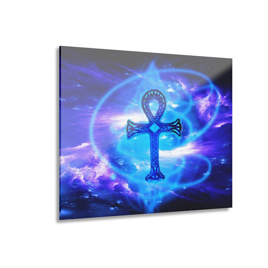 Amethyst Sapphire Ankh Dreams Acrylic Prints (French Cleat Hanging)
