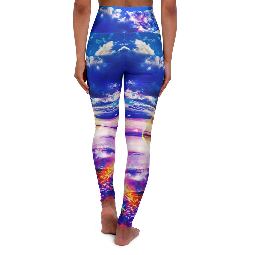 Dancing Sea Dreams High Waisted Yoga Leggings