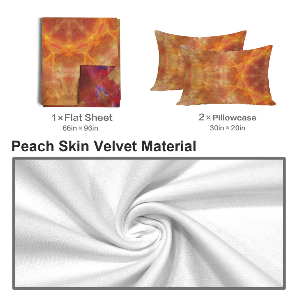 Katerina's Supernova Desires 3-Piece Bedding Set (Bed Sheet + Pillowcases)  | Ships from USA