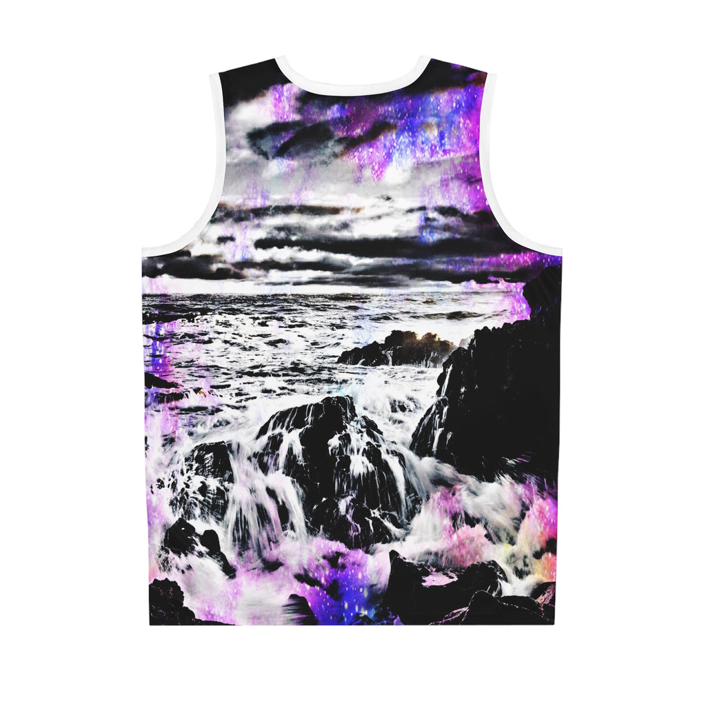 Rainbow Universe Cosmic Falls Dreams Basketball Jersey