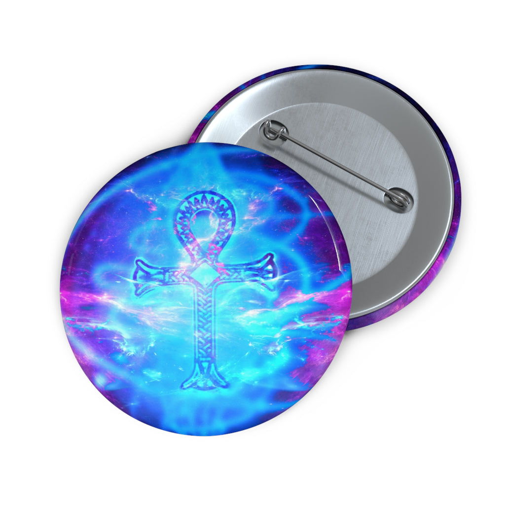 Amethyst Ankh Dreams Pin Buttons