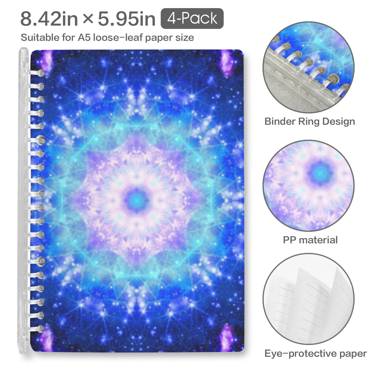 Amen's Katerina's Eros & Psyche Desires Loose-Leaf Notebooks ( Cover Print, 4-Pack ) | Ships from USA