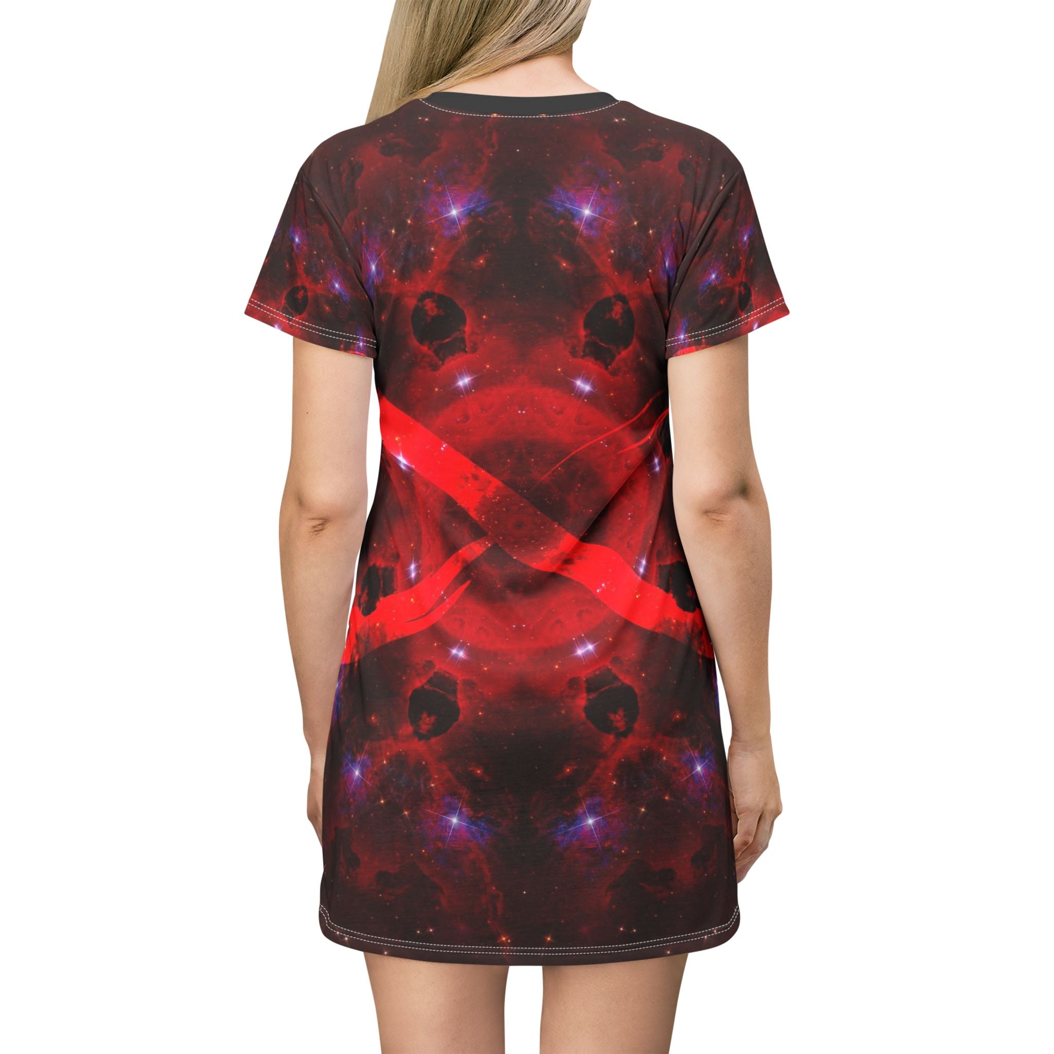 Katerina's Battle Symphony Red Instead Infinity Desires T-Shirt Dress