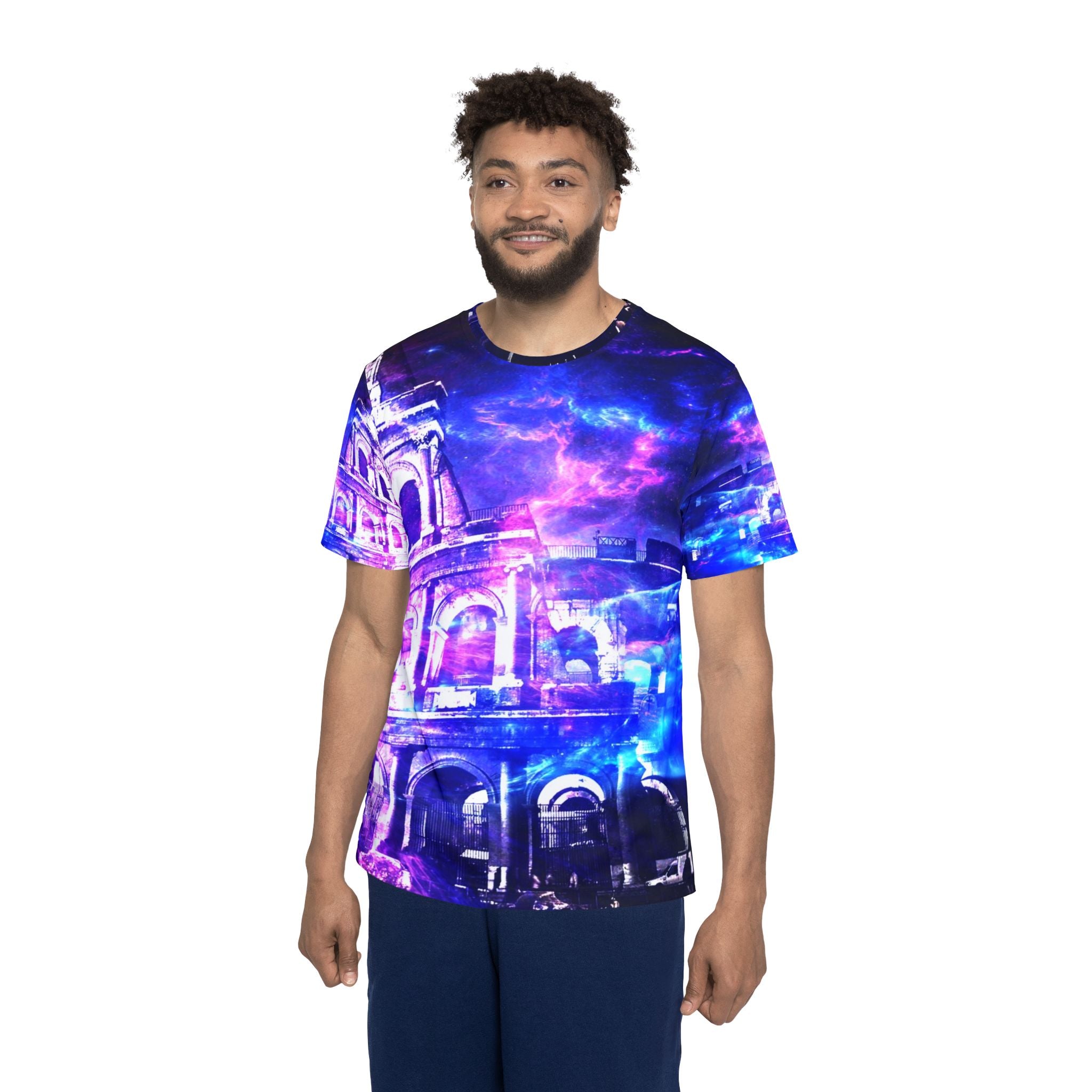 Amethyst Dreams of Roman Patterns Past Men's Sports Jersey