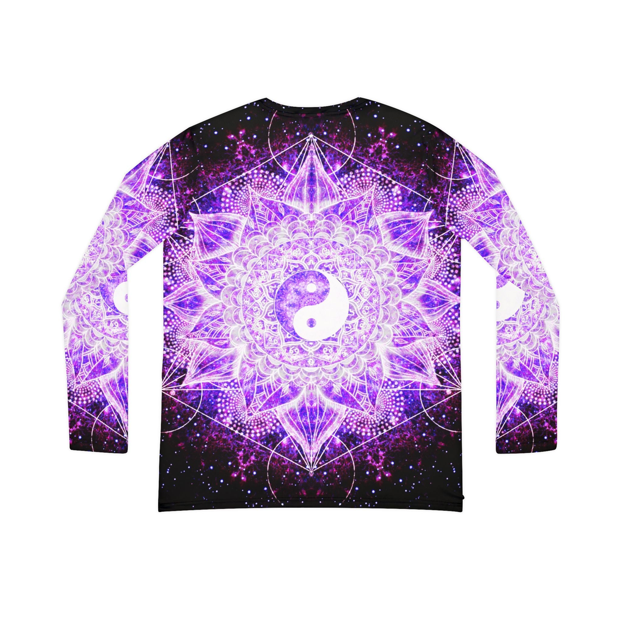 Sahasrara Yin Yang Meditations Long Sleeve V-neck Shirt