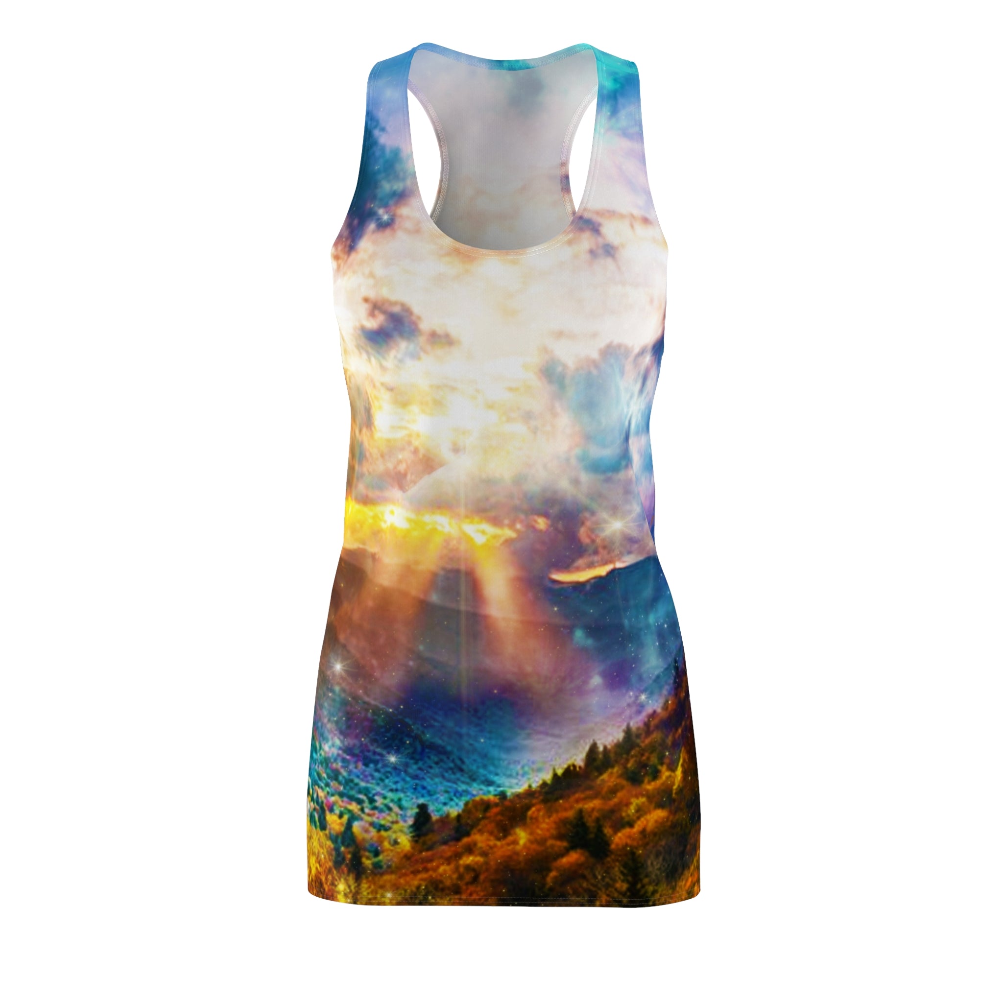 Katerina's Smoky Mountain Memories Dreams Women's Racerback Dress