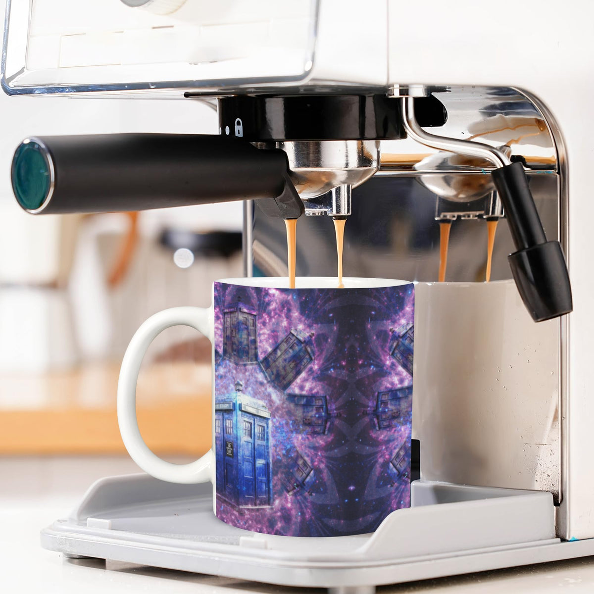 Katerina's Through Time & Space Doctor Desires Custom White Mug(11OZ)(Set of 2) | Ships from USA