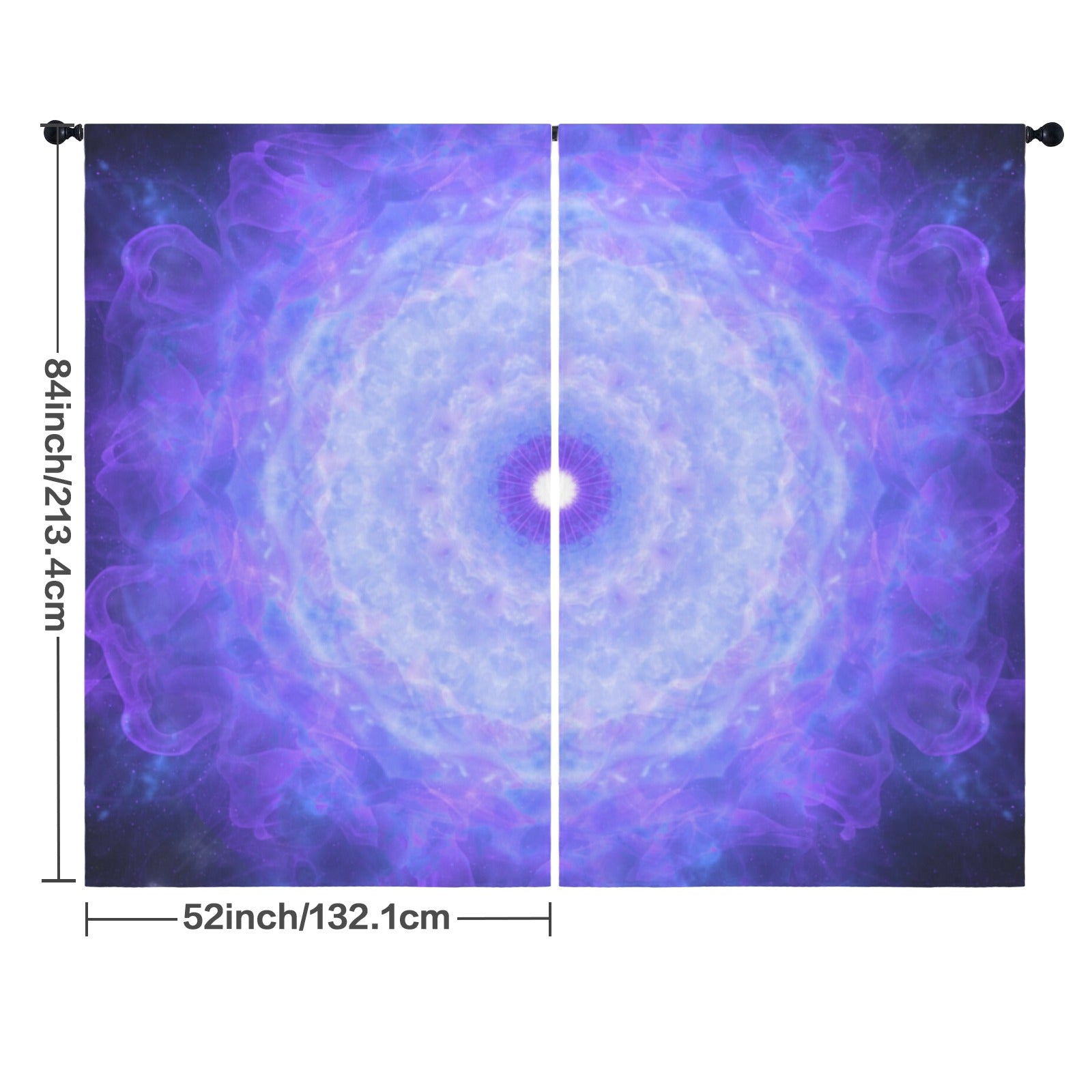 Katerina's Dragon Heart Desires Floor-To-Ceiling Curtain 52x84inch | Ships from USA