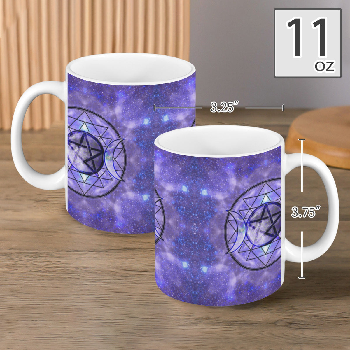 Katerina's Triple Goddess Magickal Desires Custom White Mug(11OZ)(Set of 2) | Ships from USA