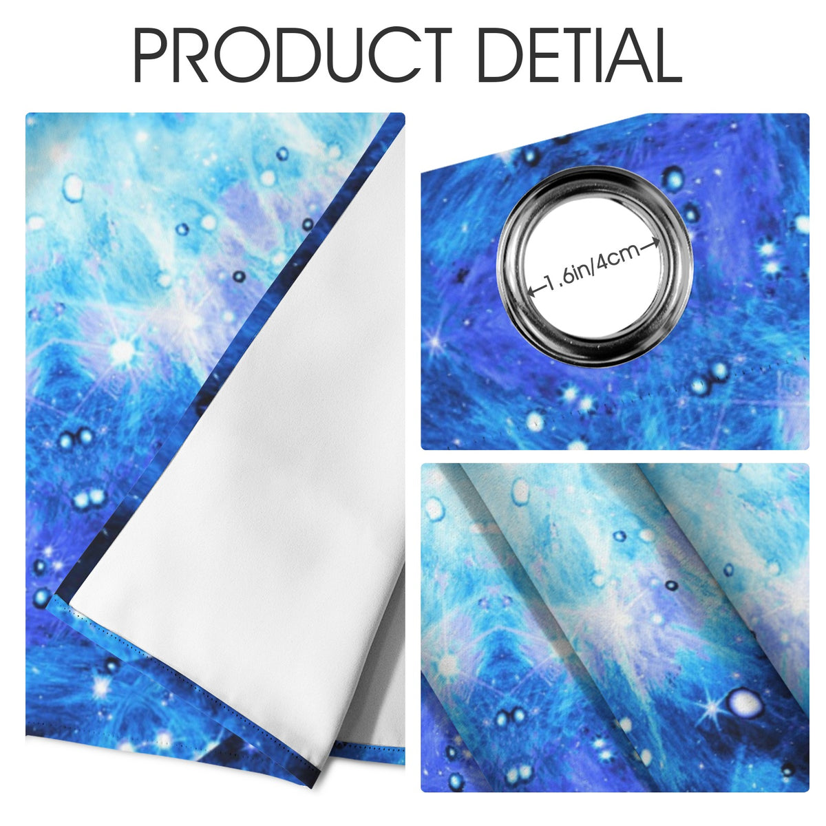 Katerina's Noel Nouvelette Desires Grommet Curtain 42" x 63" ( 1 Piece ) | Ships from USA