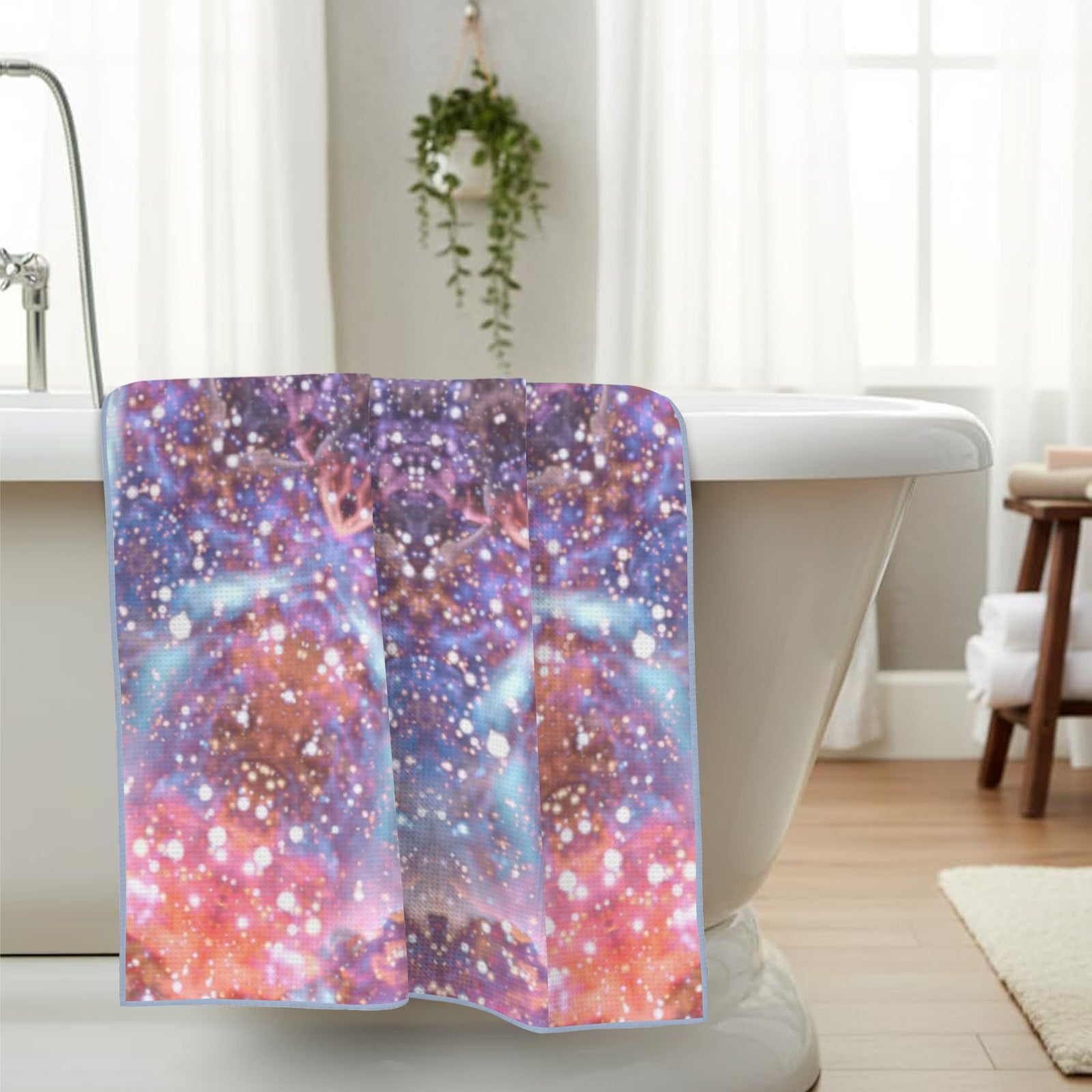 Katerina's Fiesta Desires Waffle Weave Bath Towel 29" x 58" | Ships from USA
