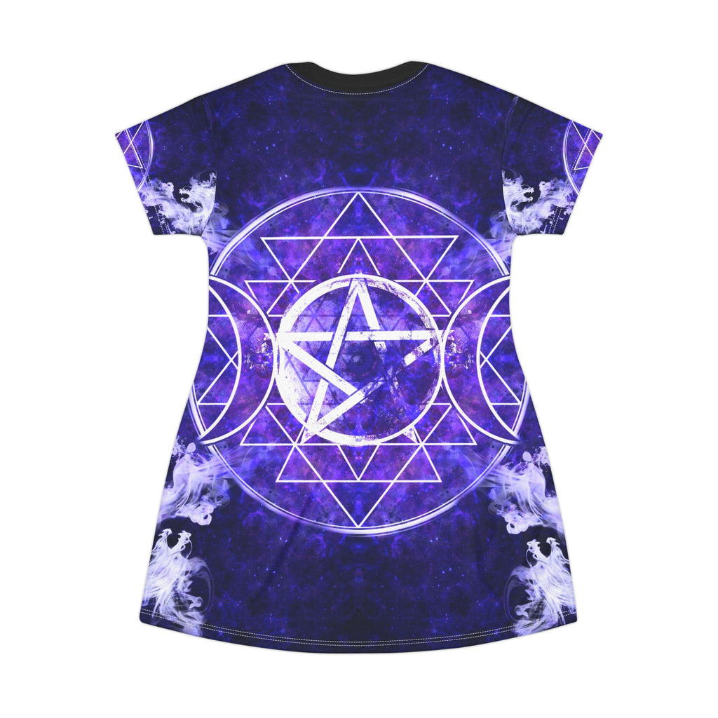 Katerina's Dragon's Eye Triple Goddess Meditations T-Shirt Dress
