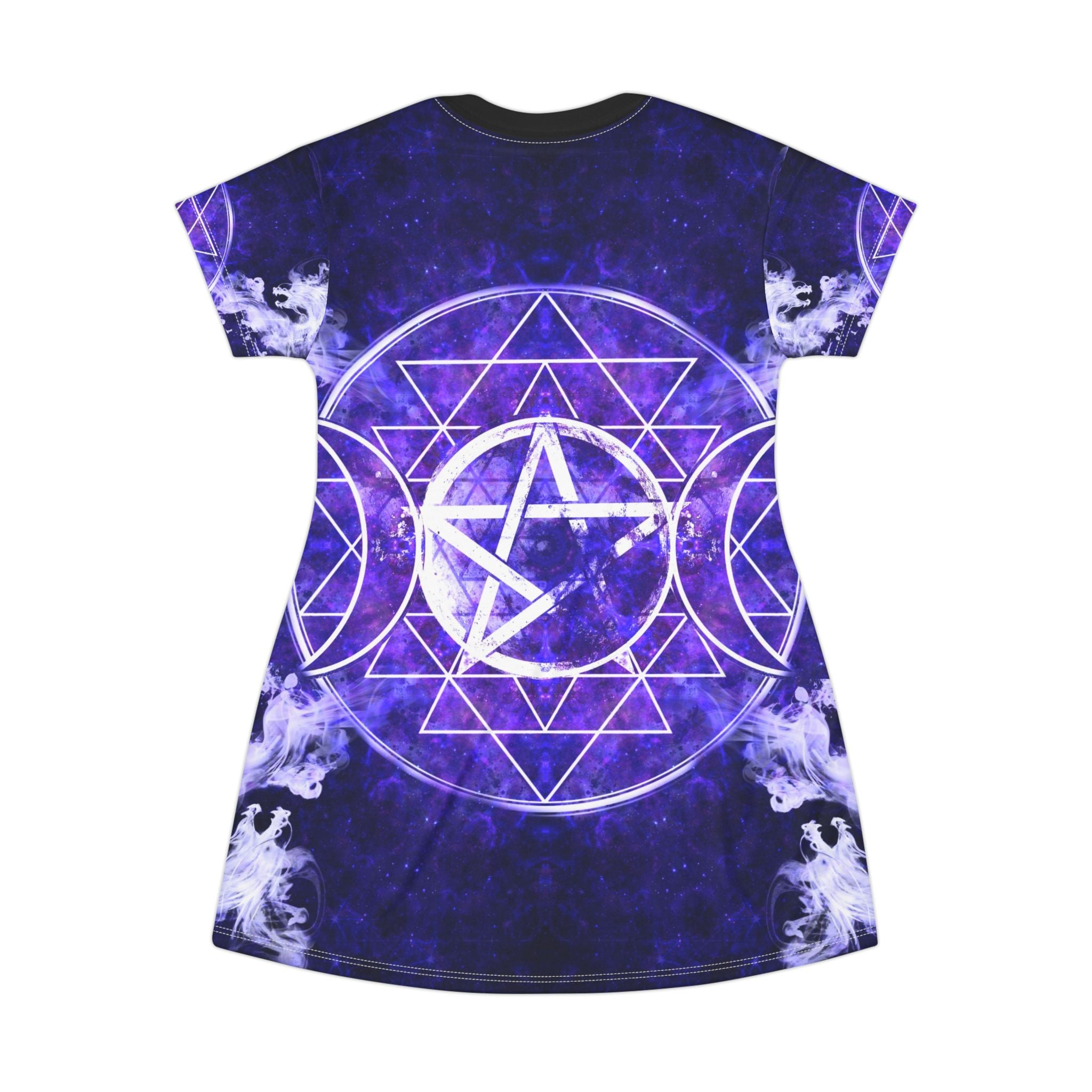Katerina's Dragon's Eye Triple Goddess Meditations T-Shirt Dress