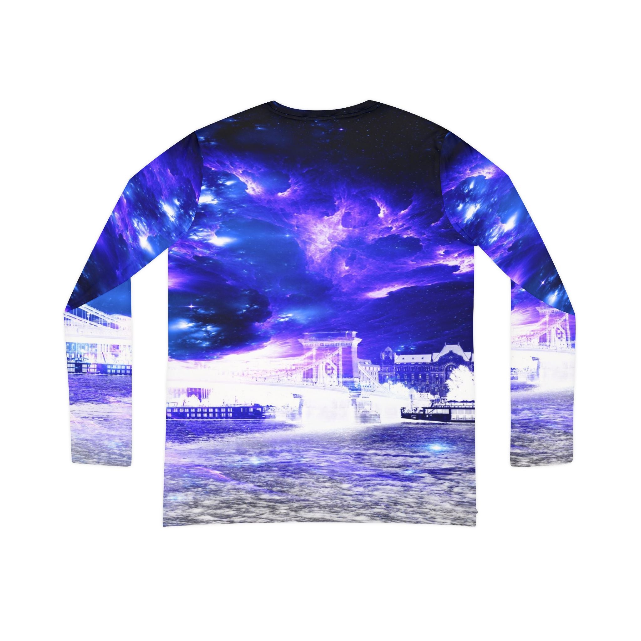 Amethyst Sapphire Budapest Dreams Women's Long Sleeve V-neck Shirt