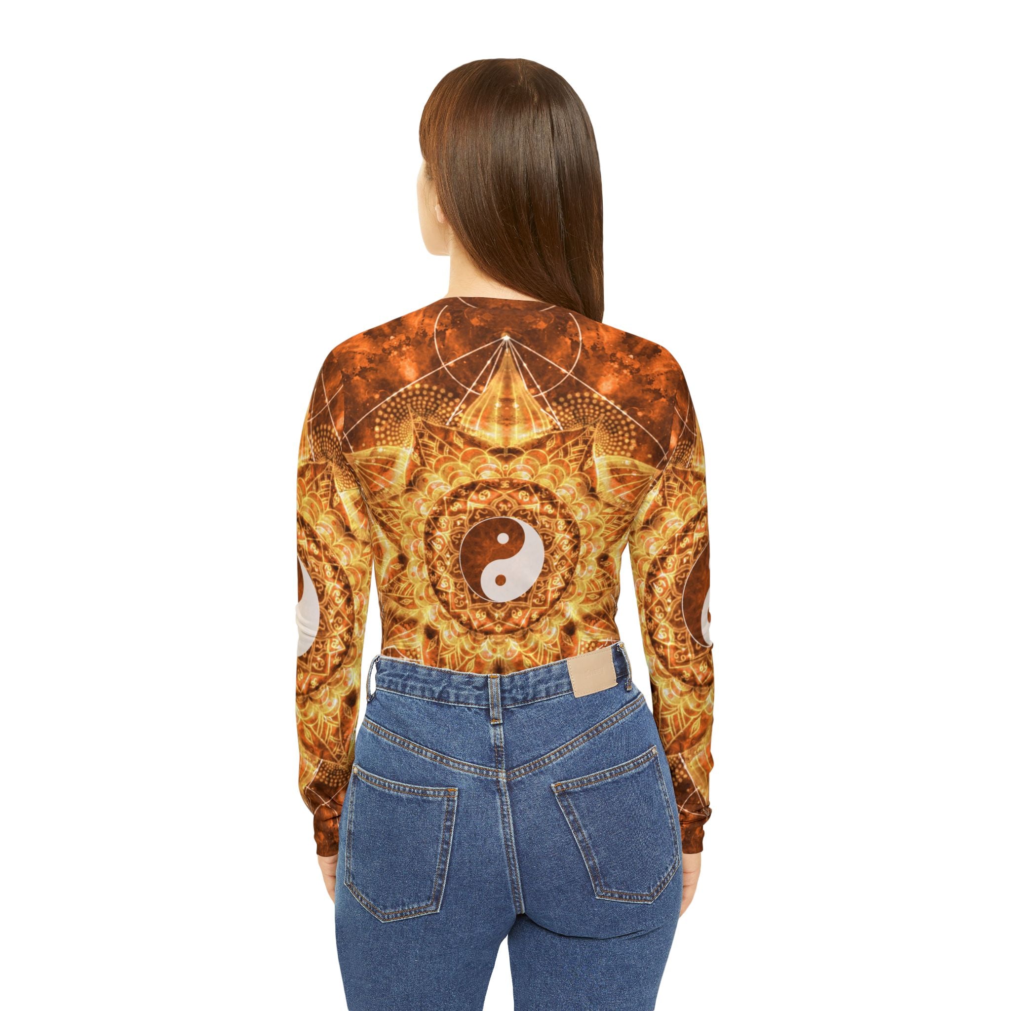 Svadisthana Yin Yang Meditations Long Sleeve V-neck Shirt