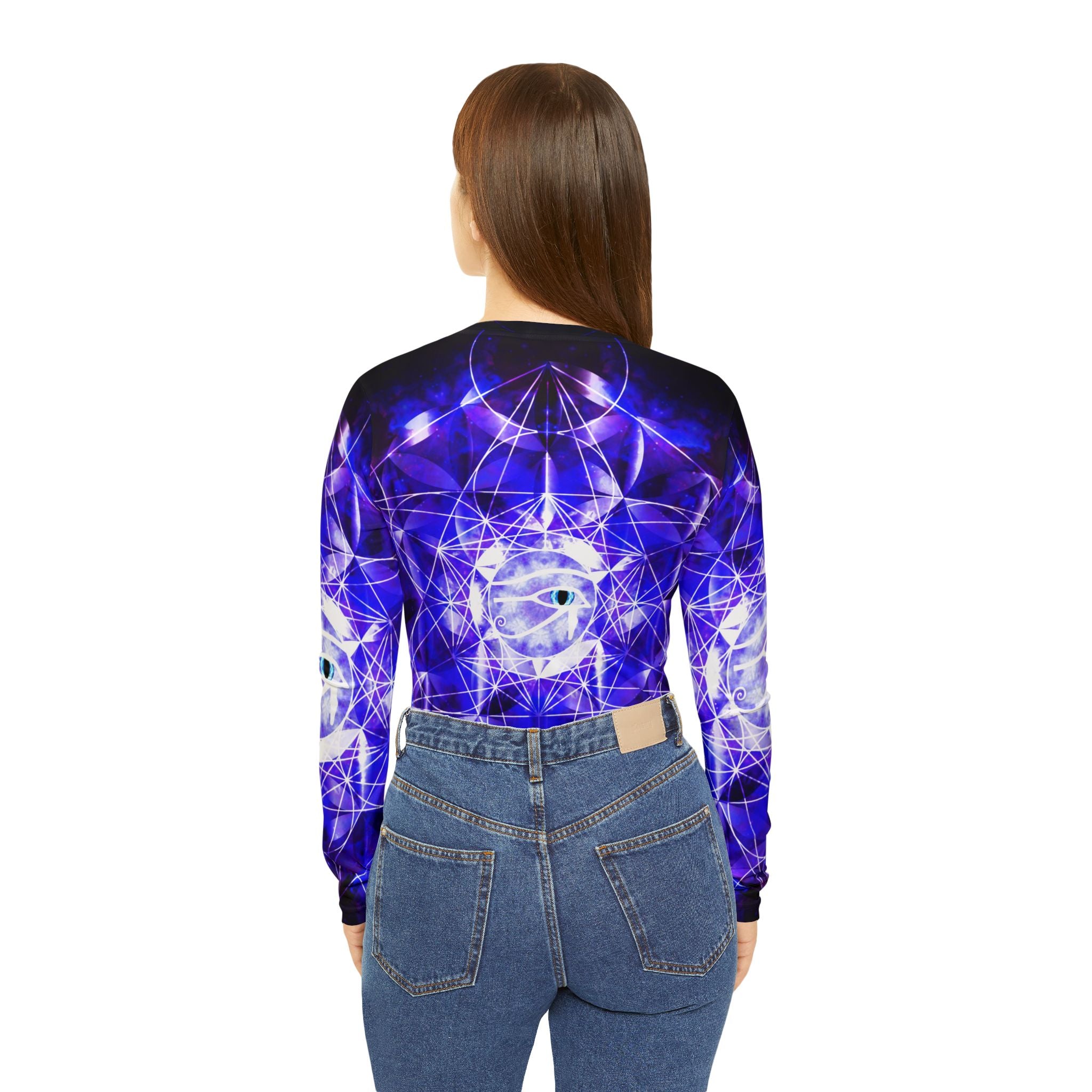 Ajna Illumination Meditations Long Sleeve V-neck Shirt