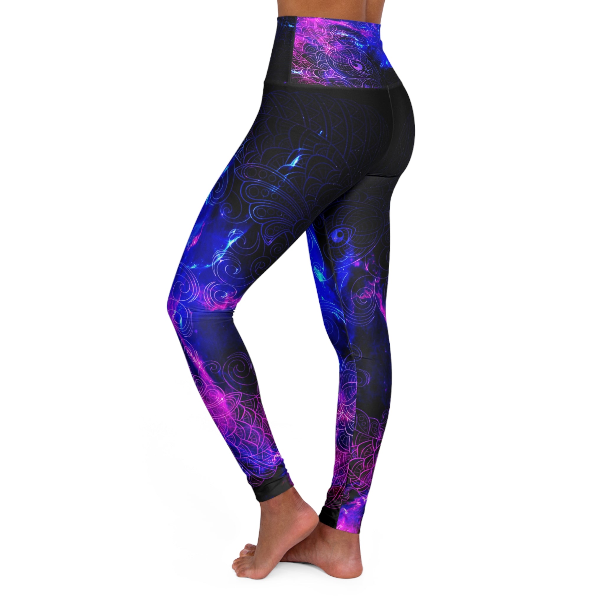 Amethyst Koi Dreams High Waisted Yoga Leggings