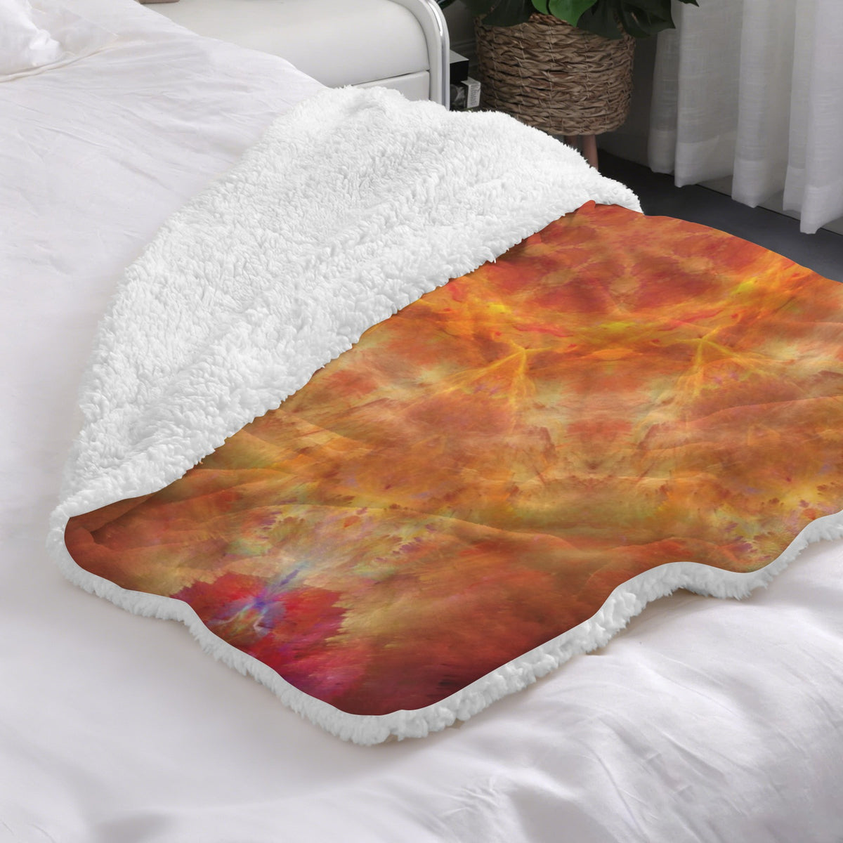 Katerina's Supernova Desires Sherpa Fleece Blanket 30" x 40" | Ships from USA