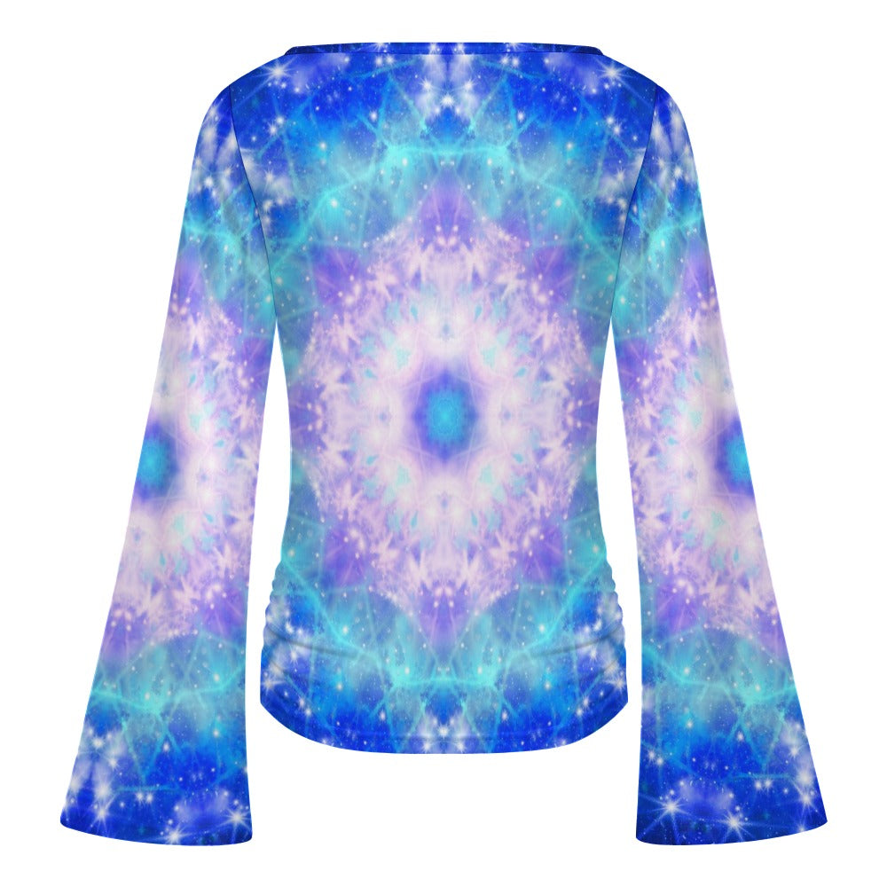 Amen Jin's Katerina's Eros & Psyche Desires Women's Boat Neck Bell Sleeve T-shirt