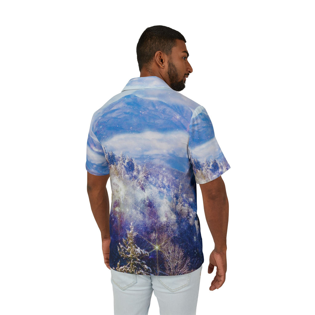 Katerina's Light a Way Smoky Mountain Dreams Men's Hawaiian Camp Shirt