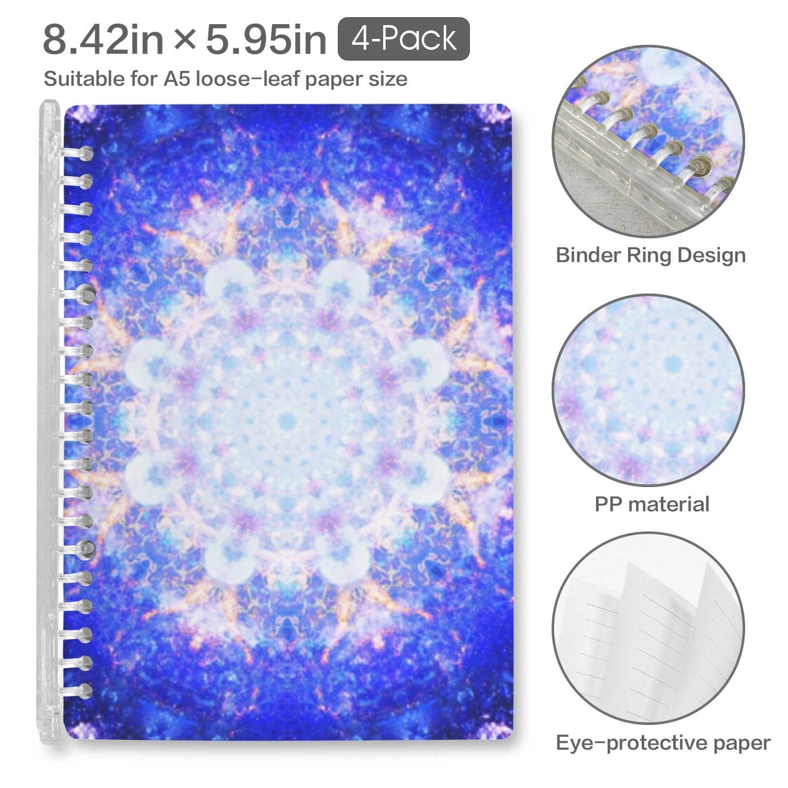 Amen Jin's Katerina's Afterall Desires Loose-Leaf Notebooks ( Cover Print, 4-Pack ) | Ships from USA