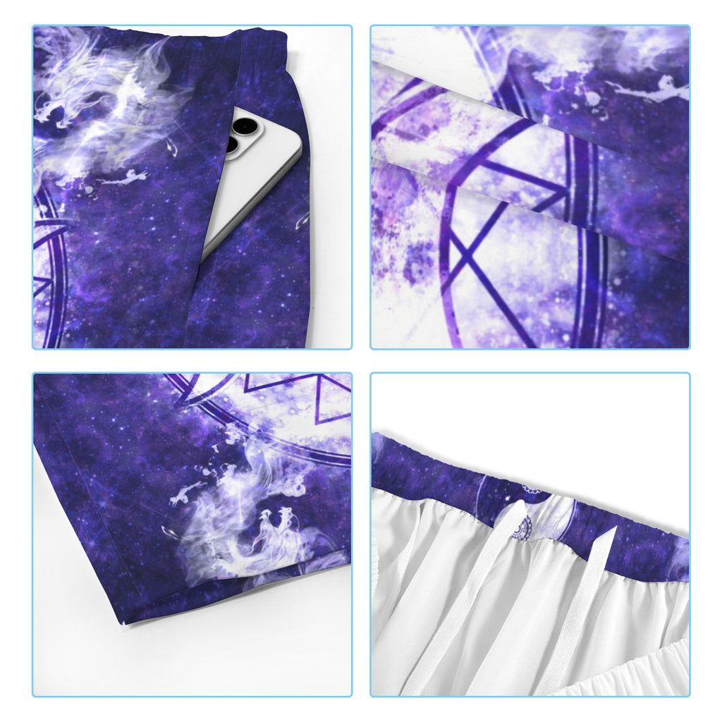 Katerina's Dragon's Eye Magickal Awakening Meditations Men's All Over Print Beach Shorts (Sets 26) | Ships from USA