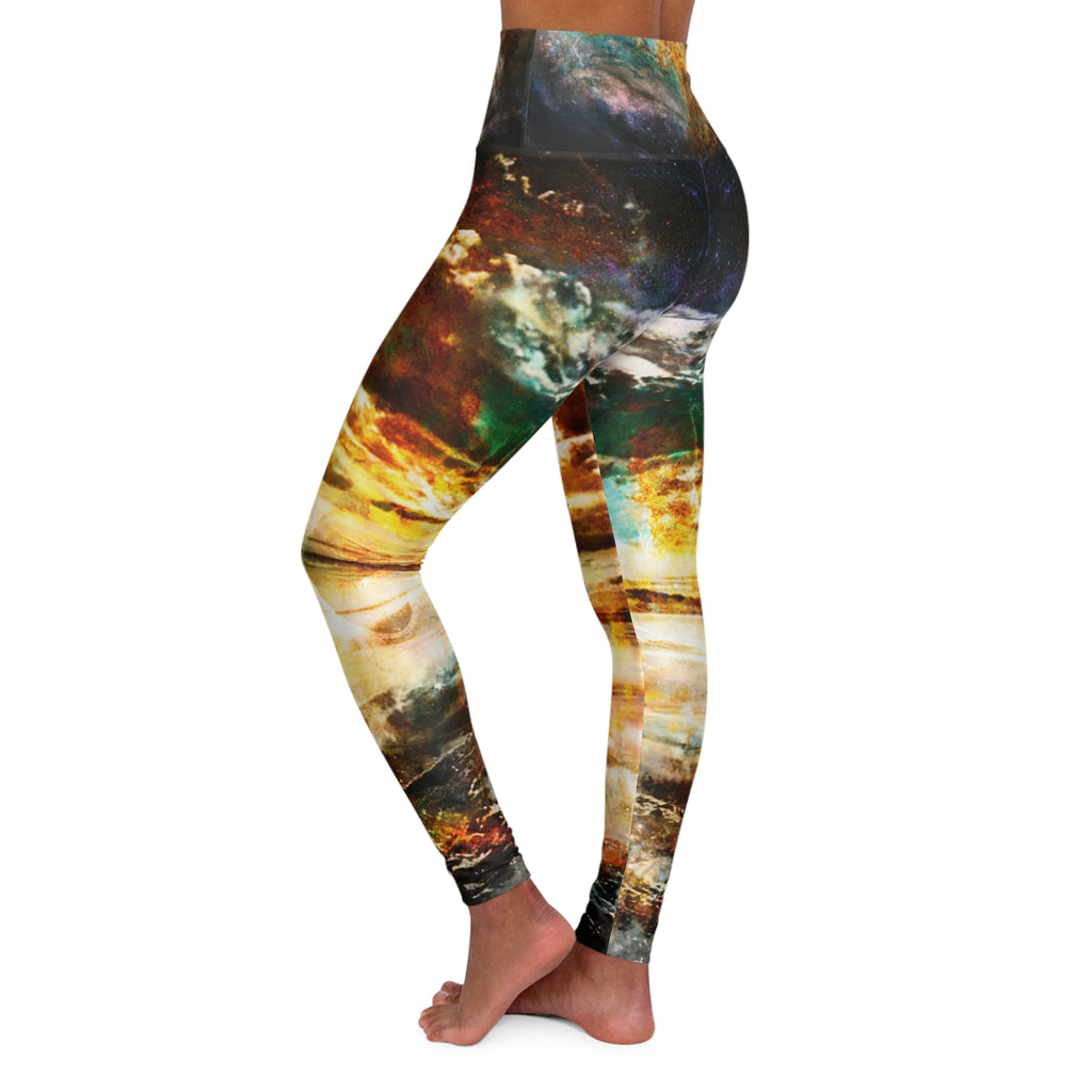 Breathe Again Dancing Sea Dreams High Waisted Yoga Leggings
