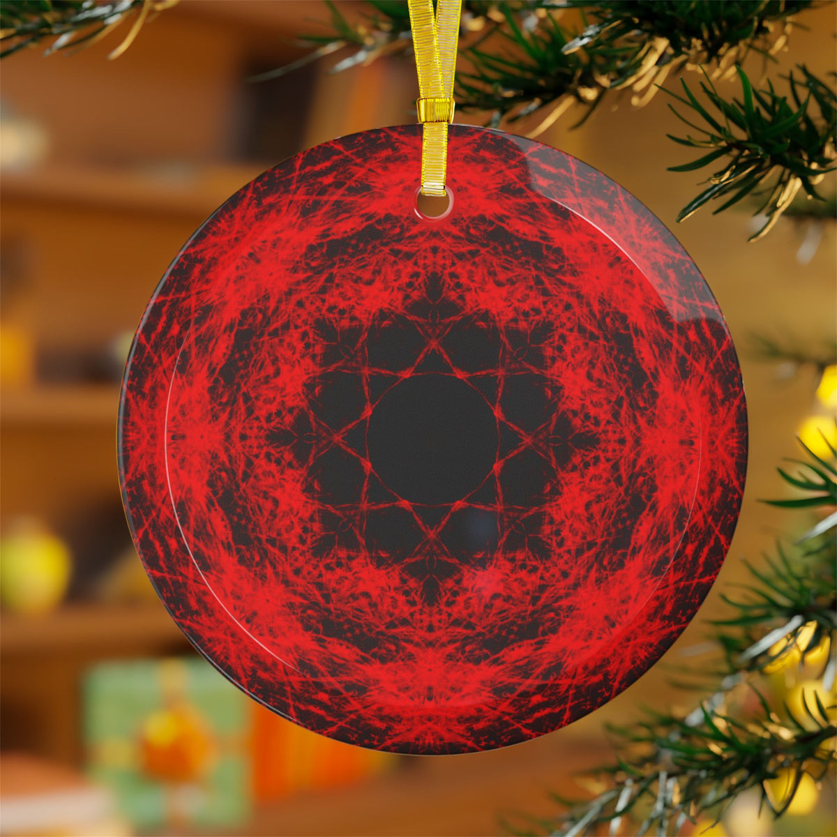 Katerina's Waiting for Hello Desires Glass Ornaments