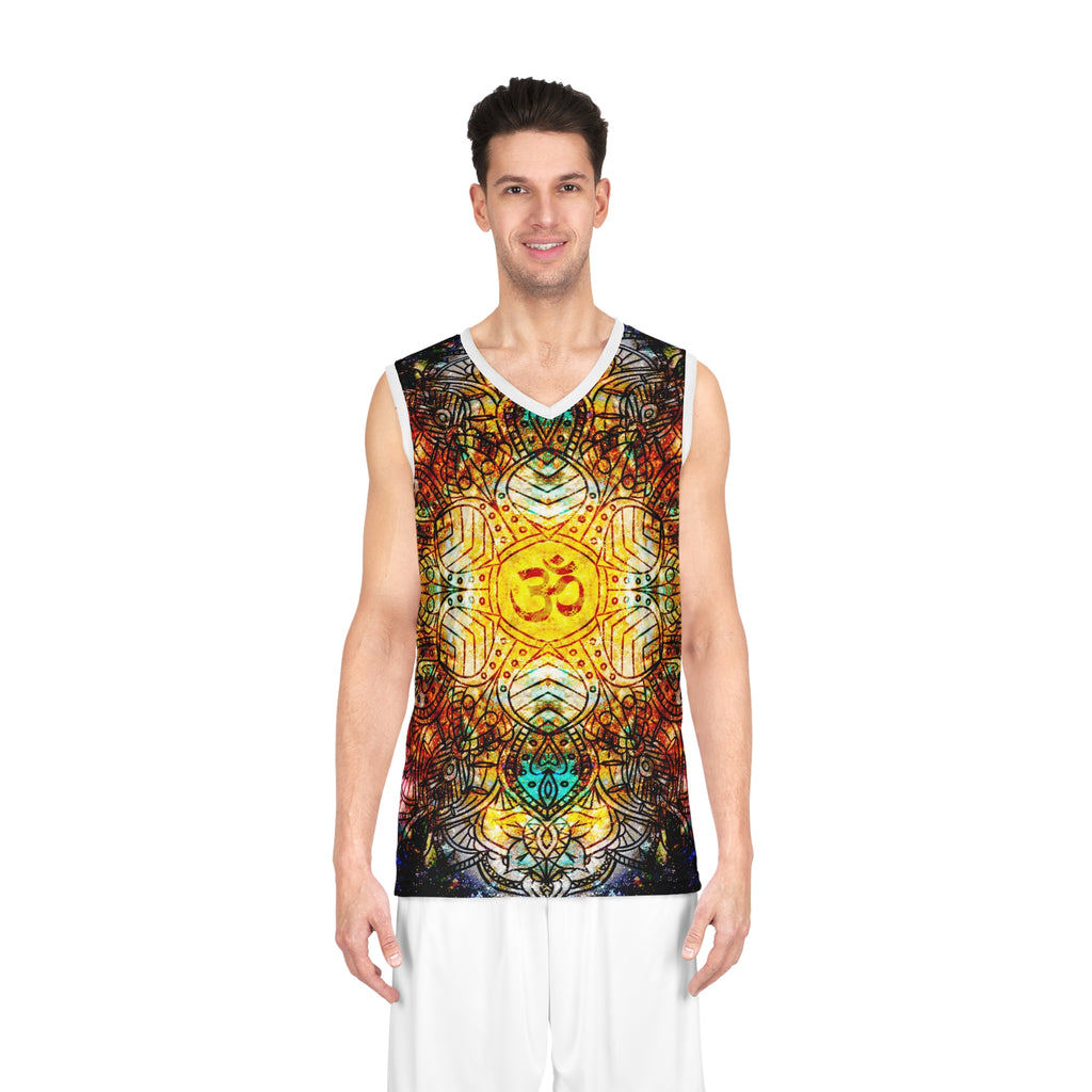 Amen Jin's Breathe Again Om Meditations Basketball Jersey