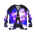 Amethyst Rose Parisian Dreams Long Sleeve V-neck Shirt